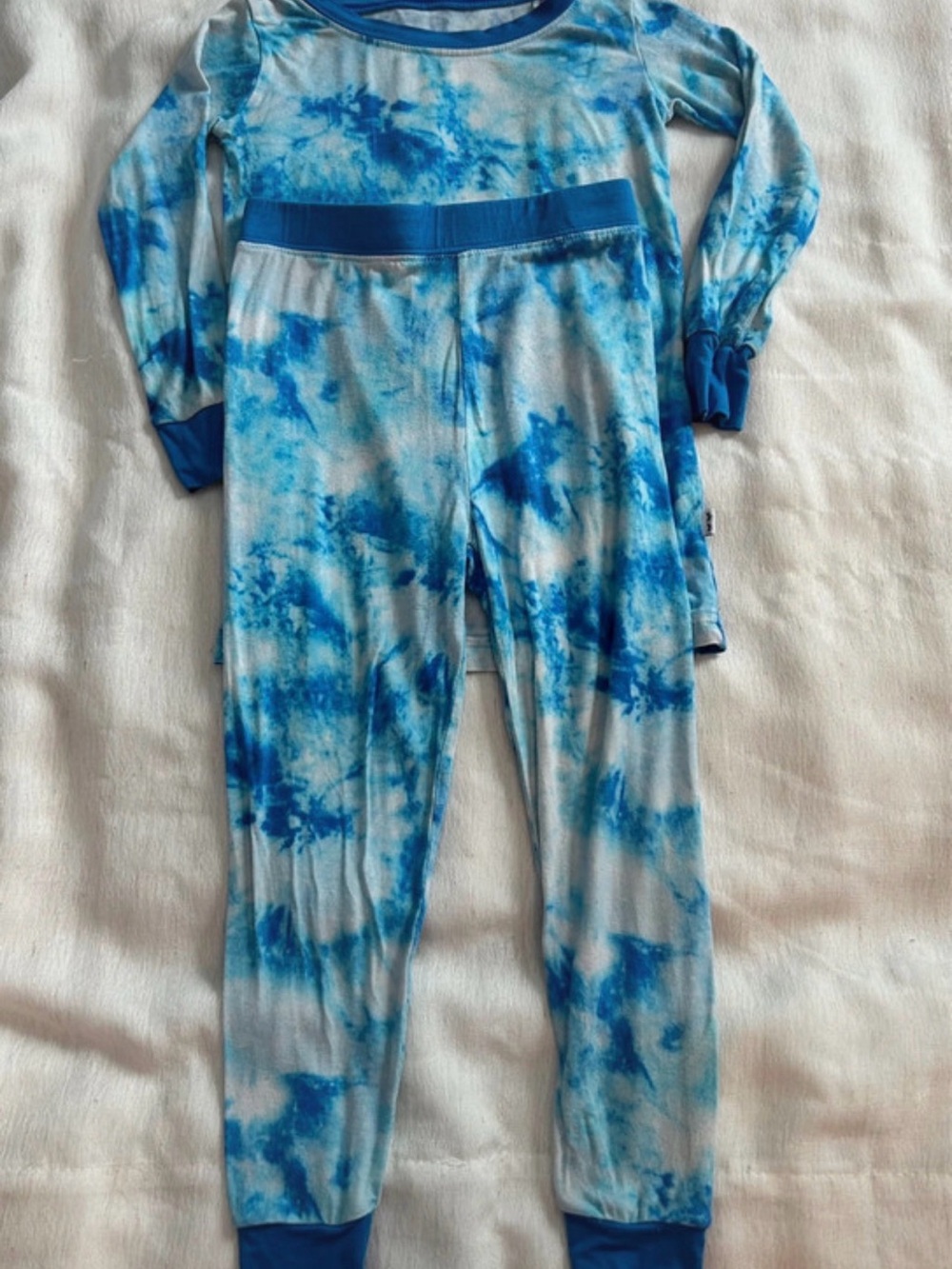 Little Sleepies Blue Tie-Dye Two-Piece Pajama Set 18-24m